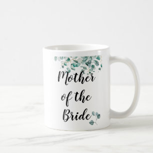 Custom Mother of Bride Groom Dusty Blue Eucalytpus Kaffeetasse