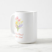 Custom Mother’s Day Bouquet of Flowers Mug Kaffeetasse (Vorderseite Links)