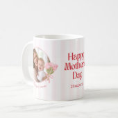 Custom Mother’s Day Circle Photo Love Design Kaffeetasse (Vorderseite Links)