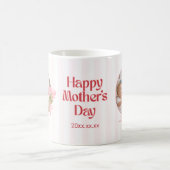 Custom Mother’s Day Circle Photo Love Design Kaffeetasse (Mittel)