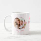 Custom Mother’s Day Circle Photo Love Design Kaffeetasse (Links)