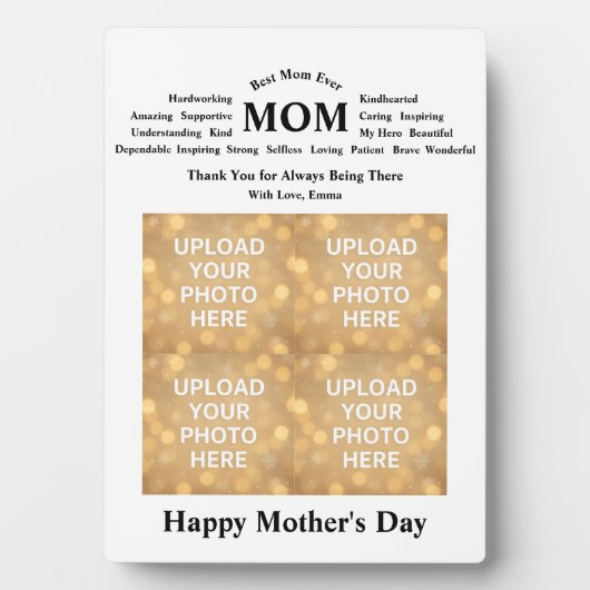 Custom Mother’s Day Fotoplatte (Vorderseite)