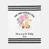 Custom Mother's Day Blanket Fleecedecke (Vorderseite)