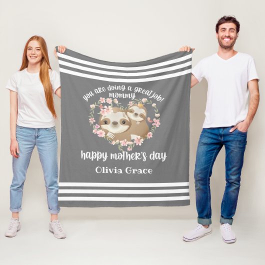 Custom Mother's Day Blanket Fleecedecke (Beispiel)