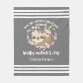 Custom Mother's Day Blanket Fleecedecke (Vorderseite)