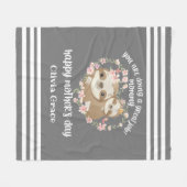 Custom Mother's Day Blanket Fleecedecke (Vorderseite (Horizontal))