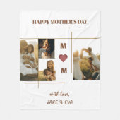 Custom Mother's Day Fleece Blanket (Vorderseite)
