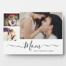 Custom Mother's Day Foto Collage Plaque