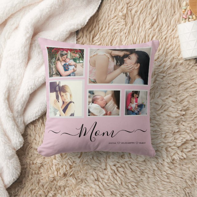 Custom Mother's Day Foto Collage Throw Kissen (Decke)