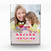 Custom Mother's Day I Photo & Personal Message Fotoblock (Vorderseite)