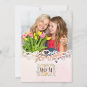 Custom Mother's Day I Photo & Personal Message Karte (Vorderseite)