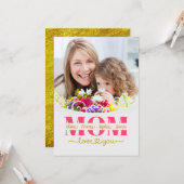 Custom Mother's Day I Photo & Personal Message Karte (Vorderseite/Rückseite Beispiel)