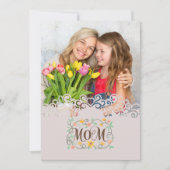Custom Mother's Day I Photo & Personal Message Karte (Vorderseite)