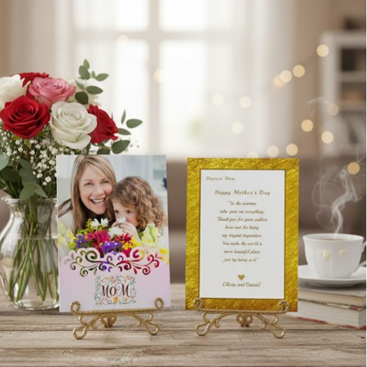Custom Mother's Day I Photo & Personal Message Karte