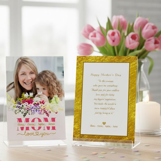 Custom Mother's Day I Photo & Personal Message Karte