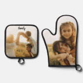 Custom Mother's Day Oven Mitt & Pot Holder Set (Vorderseite)