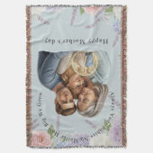 Custom Mother's day photo Always your babies Decke (Vorderseite Vertikal)