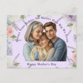 Custom Mother's day photo Always your babies  Postkarte (Vorderseite)