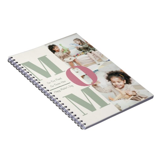 Custom Mother's Day Spiral Foto Notebook | MAMA Notizblock (Rechte Seite)