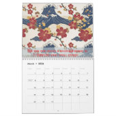 Custom Motivational Japanese Kimono Pattern Kalender (Mär 2026)