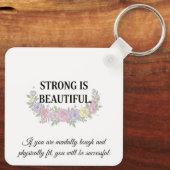 Custom Motivational Keychain Schlüsselanhänger (Rückseite)