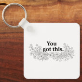 Custom Motivational Keychain Schlüsselanhänger (Vorderseite)
