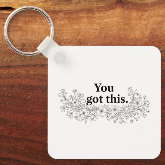 Custom Motivational Keychain Schlüsselanhänger (Vorderseite)