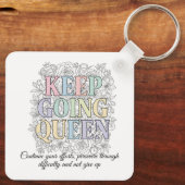 Custom Motivational Keychain Schlüsselanhänger (Rückseite)