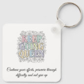 Custom Motivational Keychain Schlüsselanhänger (Rückseite)