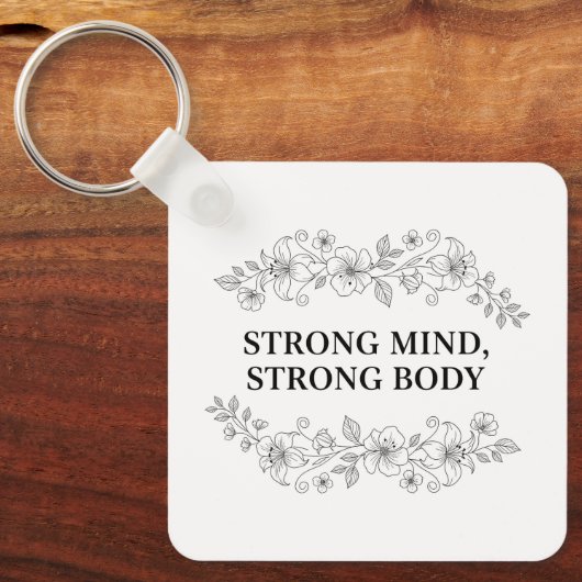 Custom Motivational Keychain Schlüsselanhänger (Vorderseite)