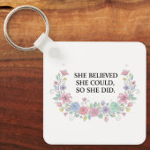 Custom Motivational Keychain Schlüsselanhänger (Vorderseite)