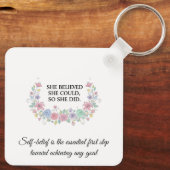 Custom Motivational Keychain Schlüsselanhänger (Rückseite)