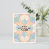 Custom Motivational Post Card Postkarte (Stehend Vorderseite)