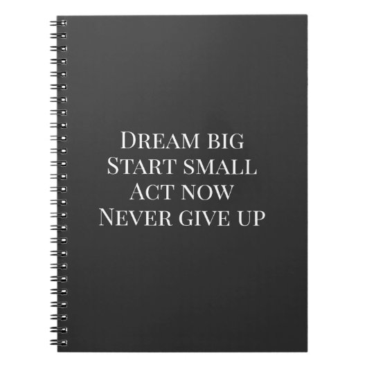 Custom Motivational Quote Canvas Tile  Notizblock (Vorderseite)