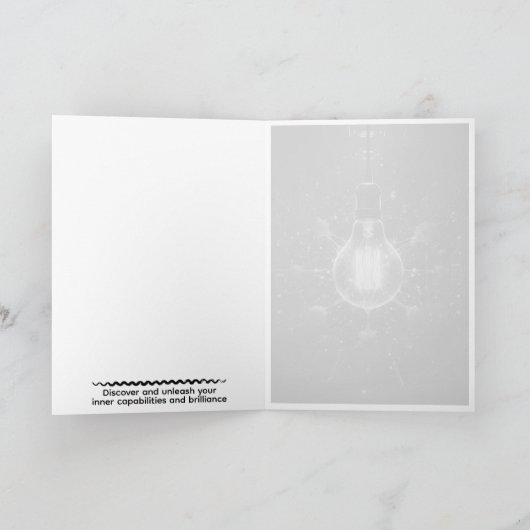 Custom Motivational Quote Card Karte (Innenseite)