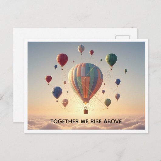 Custom Motivational Quote post card Postkarte (Vorne/Hinten)