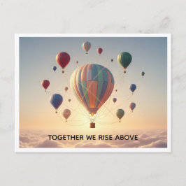 Custom Motivational Quote post card Postkarte