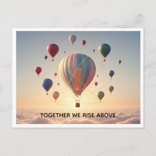 Custom Motivational Quote post card Postkarte (Vorderseite)