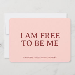 Custom Motivational & Self Love Gift Card for Her Feiertagskarte