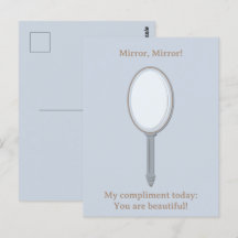 Custom Motivierend Personalisiert Hand Mirror Blue