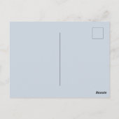 Custom Motivierend Personalisiert Hand Mirror Blue Postkarte (Rückseite)