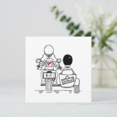 Custom Motorrad und Sidecar Abend Einladung (Stehend Vorderseite)