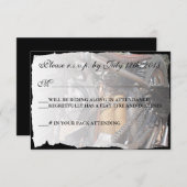Custom Motorrad Wedding RSVP Karte (Vorne/Hinten)