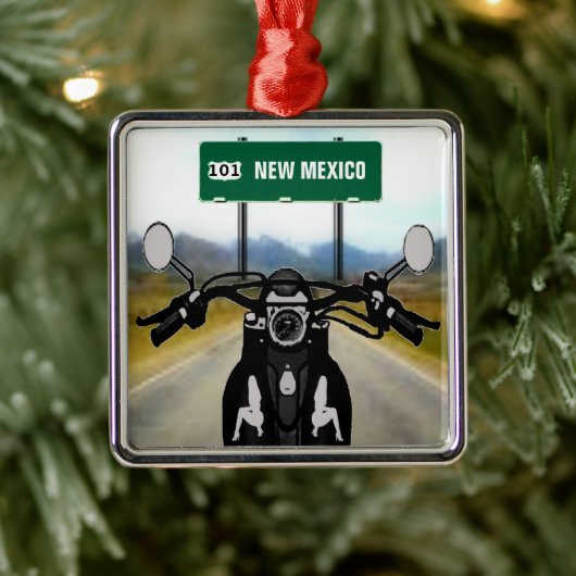 CUSTOM Motorradtour Ornament Aus Metall (Baum)