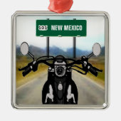 CUSTOM Motorradtour Ornament Aus Metall (Vorne)