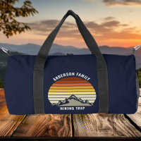 Custom Mountain Sunset Navy Blue Wandern