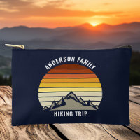Custom Mountain Sunset Navy Blue Wandern