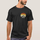 Custom Mountain Sunset Road Trip Pocket & Back T-Shirt (Vorderseite)