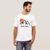 Custom Mountain Sunset T-Shirt (Vorne ganz)