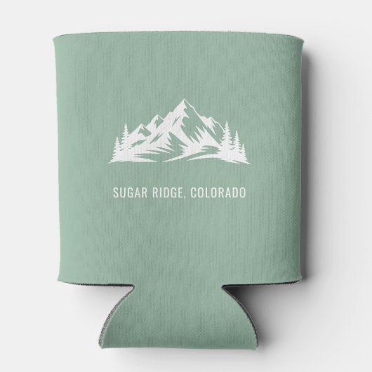 Custom Mountain Wedding Guest Gefallen Dosenkühler (Rückseite)